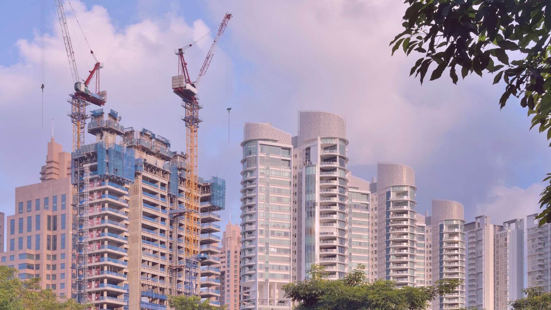 Singapore new condo construction site representing integrated residential development trends