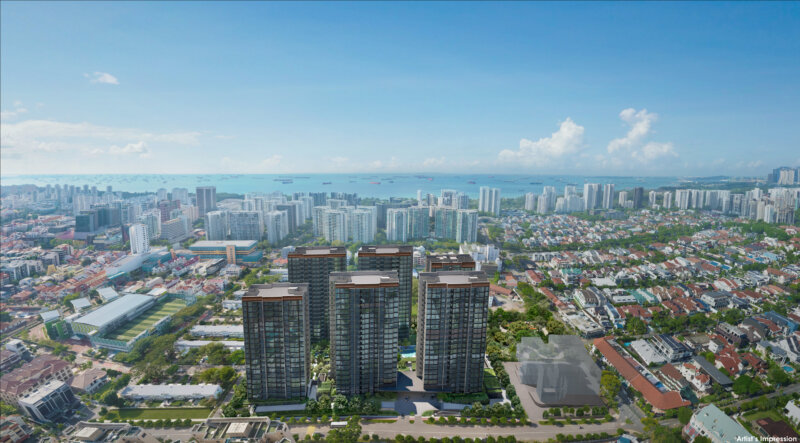 Emerald of Katong by Sim Lian Group, one of Singapore's successful new condominium launches in District 15